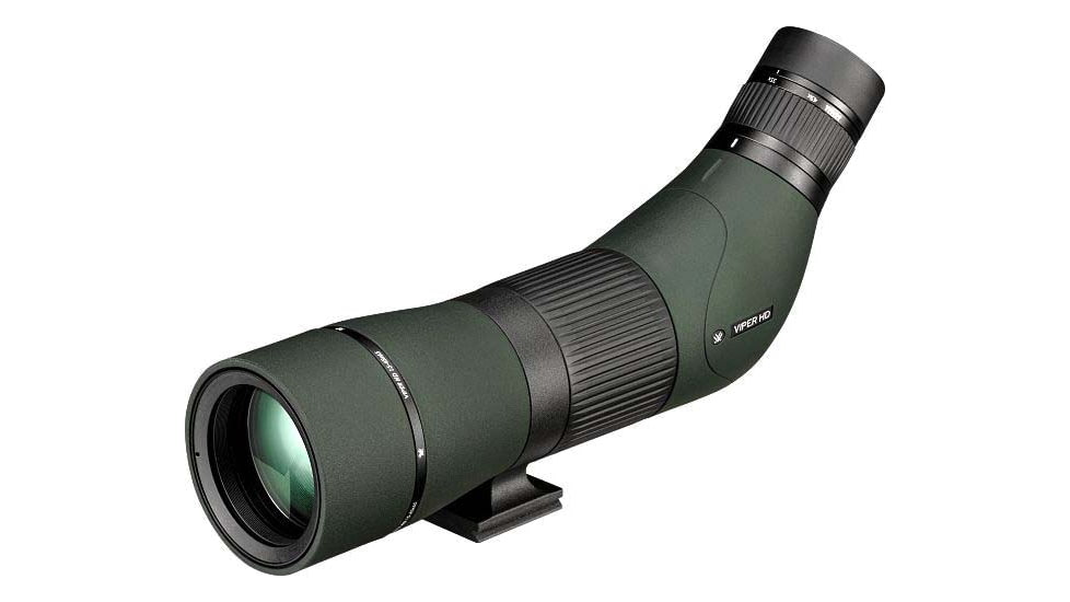 Vortex Viper 15-45x 65mm HD Angled Spotting Scope, Green, Mid-Size, V500