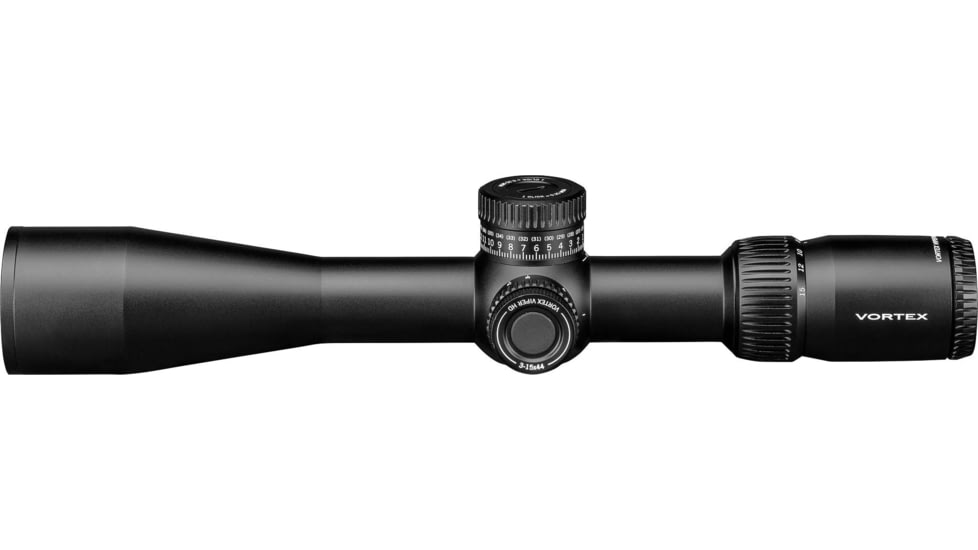 Vortex Viper HD 3-15x44 Rifle Scope, 30mm Tube, Second Focal Plane, VMR-3 MOA Reticle, Black, VPR-31502