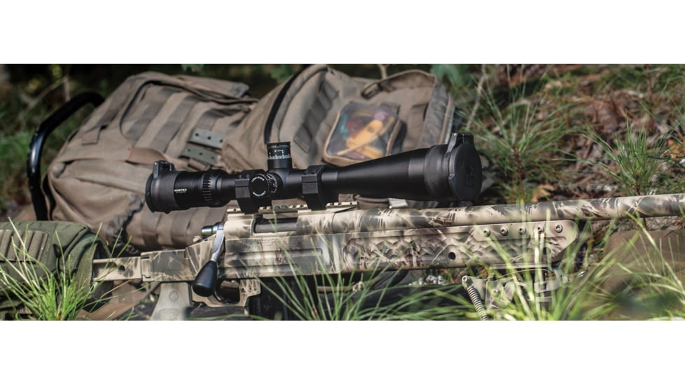 Vortex Viper HS-T 4-16x44mm Rifle Scope, 30mm Tube, Second Focal Plane, Black, Hard Anodized, Non-Illuminated VMR-1 MRAD Reticle, Mil Rad Adjustment, VHS-4308