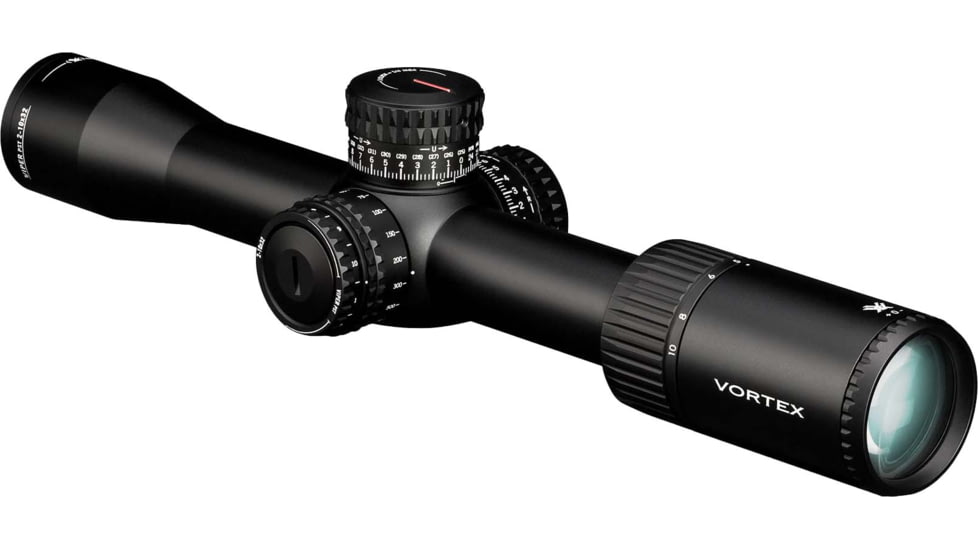 Vortex Viper PST Gen II 2-10x32mm Rifle Scope, 30mm Tube, First Focal Plane, Black, Hard Anodized, Red EBR-4 MOA Reticle, MOA Adjustment, PST-2101