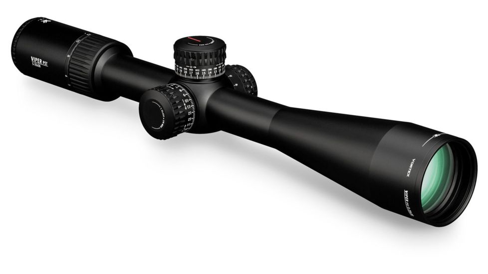 Vortex Viper PST Gen II 5-25x50mm Rifle Scope, 30mm Tube, First Focal Plane, Black, Hard Anodized, Red EBR-7C MRAD Reticle, Mil Rad Adjustment, 15.8in, 31.2oz, PST-5259