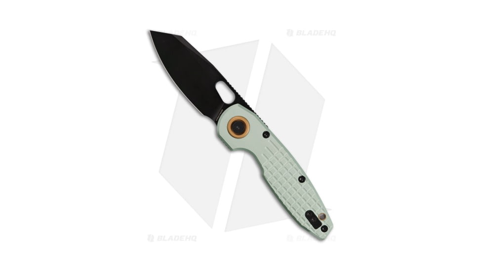 Vosteed Ankylo Vanchor Folding Knife, 3.18in, 154CM, Reverse Tanto Blade, Aluminum Green Handle, Black/Green, 7.75in, BHQ-203335