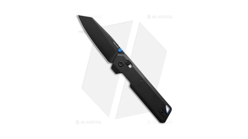 Vosteed Parallel Folding Knife, 2.90in, 154CM, Reverse Tanto Blade, Titanium Black Handle, Black/Black, 7.04in, BHQ-206371