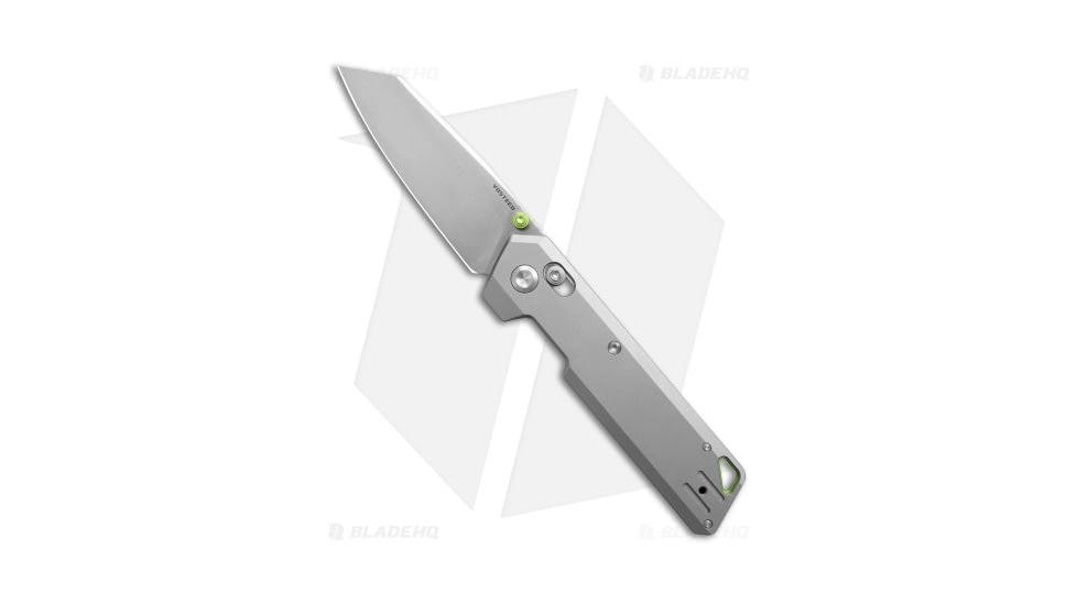 Vosteed Parallel Folding Knife, 2.90in, 154CM, Reverse Tanto Blade, Titanium Gray Handle, Steel/Gray, 7.04in, BHQ-206436