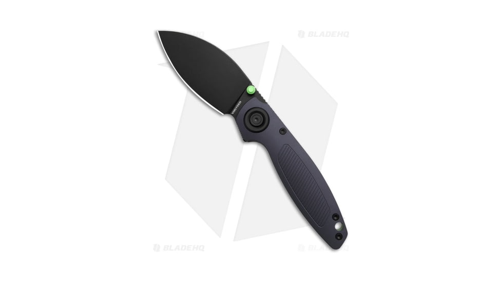 Vosteed Shilin Cutter Vanchor Folding Knife, 3.00in, ELMAX, Drop Point Blade, Aluminum Purple Handle, Black/Purple, 7.20in, BHQ-210630