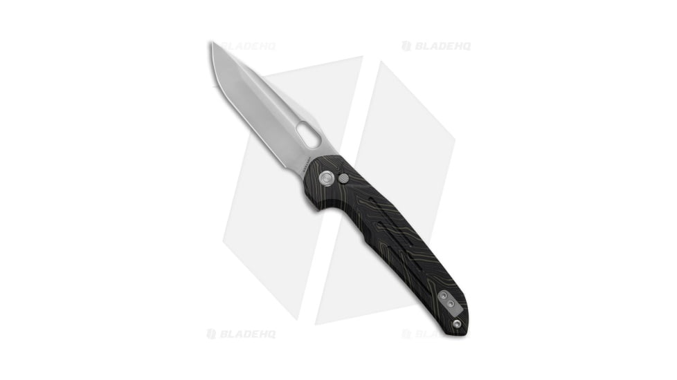 Vosteed Thunderbird Folding Knife, 3.25in, Bohler M390 Stainless Steel, Tanto Blade, G10 Green Handle, Steel/Green, 7.73in, BHQ-192667