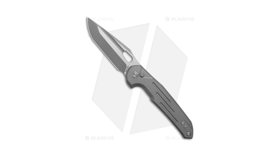 Vosteed Thunderbird Folding Knife, 3.25in, ELMAX, Tanto Blade, Titanium Gray Handle, Gray/Gray, 7.73in, BHQ-192666