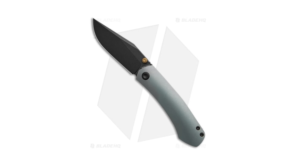 Vosteed Vallhund Folding Knife, 3.02in, CPM S35VN Stainless Steel, Clip Point Blade, Titanium Blue Handle, Black/Blue, 6.90in, BHQ-216804