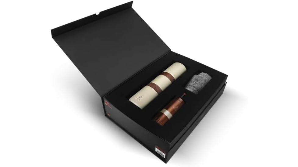 VSSL Nest Pour-Over Coffee Kit w/Java G25 Grinder Gift Set, Cream/Coffee, B145251-000