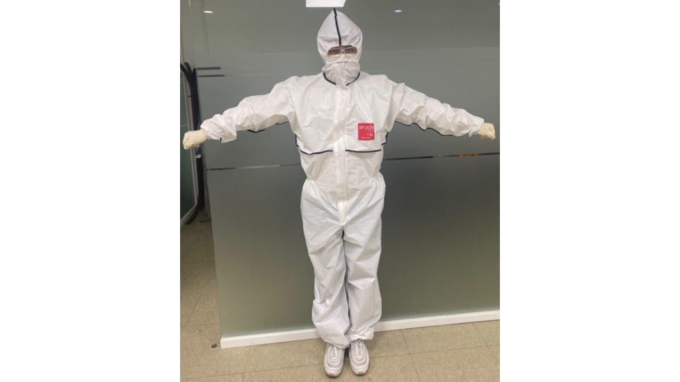 Vtrap C Level Isolation Suit, White, Extra Large, SPAISOSUIT1-XL