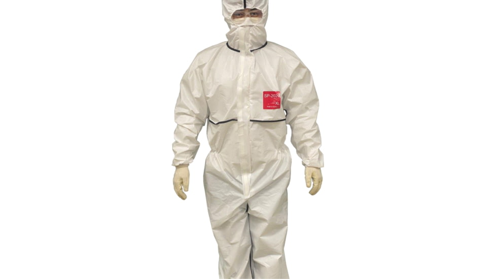 Vtrap C Level Isolation Suit, White, Extra Large, SPAISOSUIT1-XL