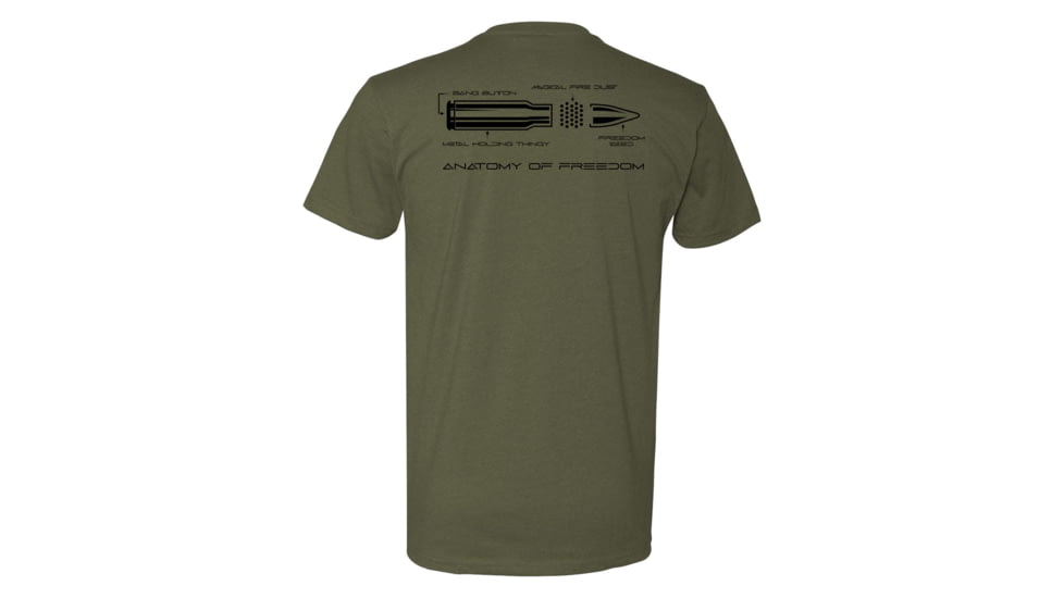 Vulcan Arms ANATOMY OF FREEDOM T-SHIRT 496A2352, military green, m, APQ-5123319S7A1