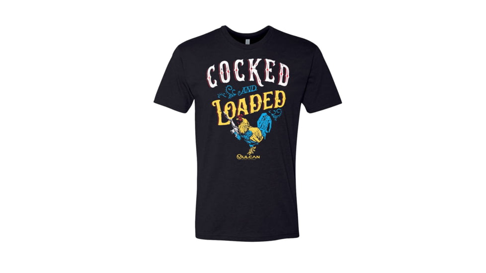 Vulcan Arms Cocked &amp; Loaded T-Shirt 0524EAFD, m, Black, APQ-4495419S7A1