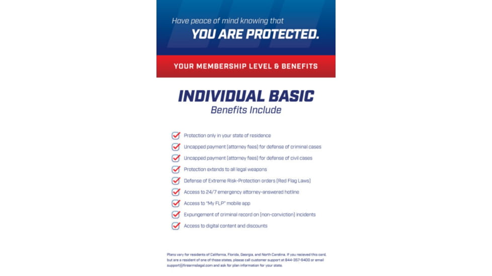 Vulcan Arms Firearms Legal Protection - 3 Month Membership A49C0730, flp-retail-ready