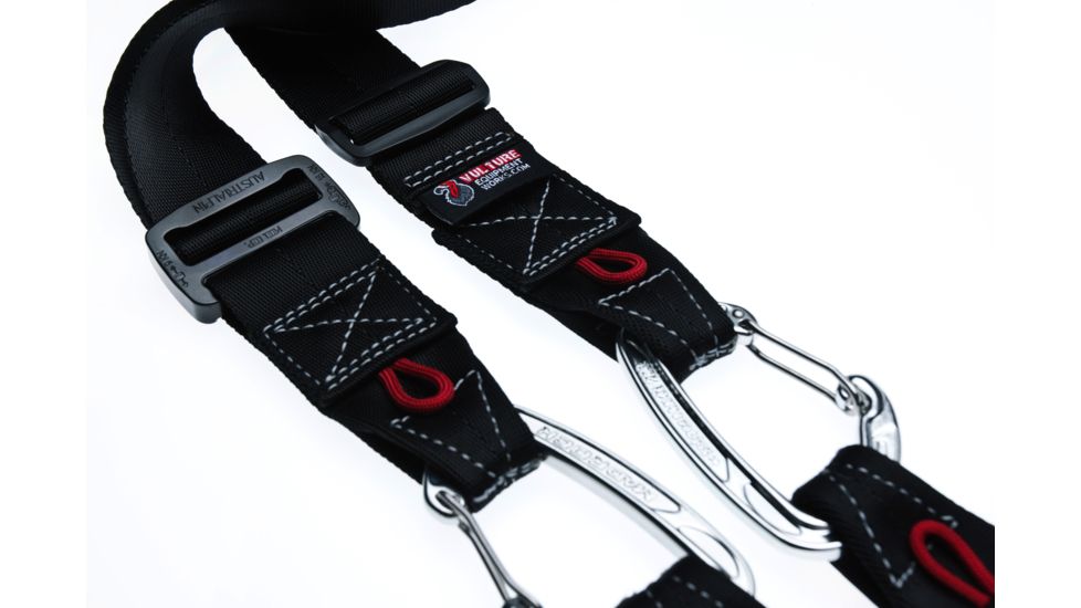 Vulture Equipment Works A2 Adventure Equipment Strap,Black/Red VEW-A2S