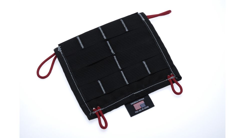 Vulture Equipment Works Permit Pouch w/Velcro Closure Front Flap,Black/Red VEW-PPS