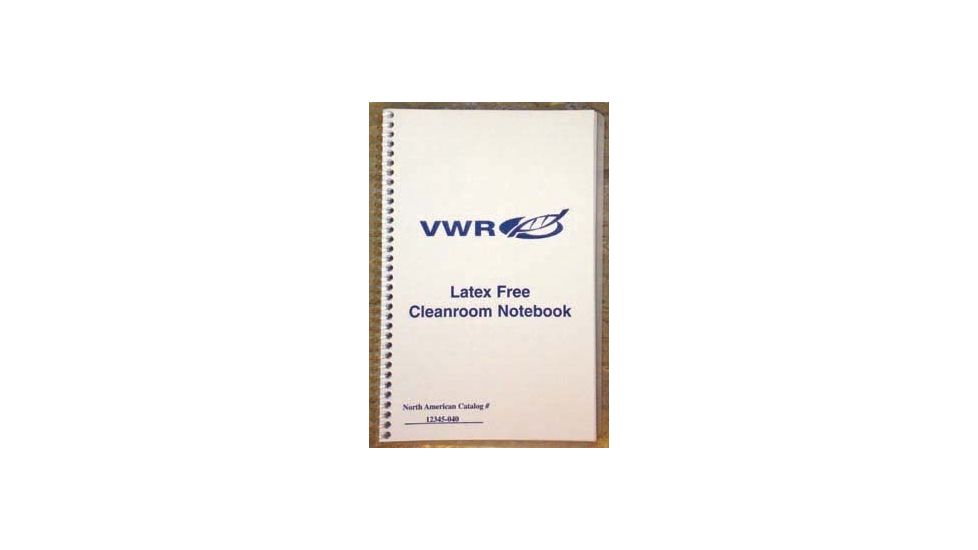 VWR Cleanroom Spiral Notebooks, Latex-Free 08NBP-3X5T College-Rule Notebooks