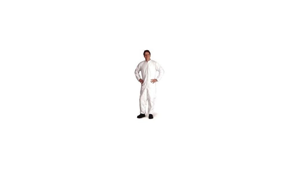 VWR Coveralls Made With Dupont Tyvek Isoclean Material Coveralls With Attached Boots, Case of 25, IC190SWHMDVD