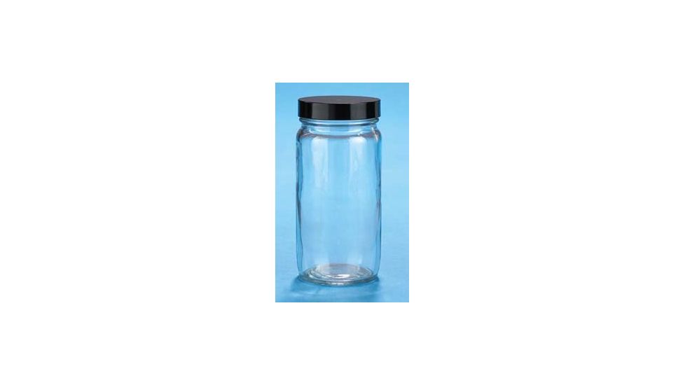 VWR Straight-Sided Glass Jars, Wide Mouth VW5511670C81 Bulk Packs With Unattached Caps In Bags
