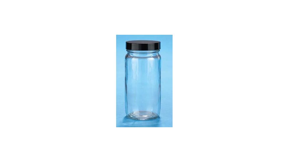 VWR Straight-Sided Glass Jars, Wide Mouth VW5513289C86 Bulk Packs With Unattached Caps In Bags