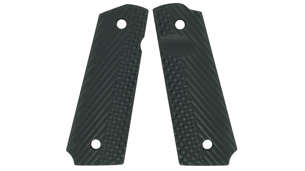 VZ Grips 1911 Operator II Grip Panels, Aggressive Textured G10, Black, O2BXA