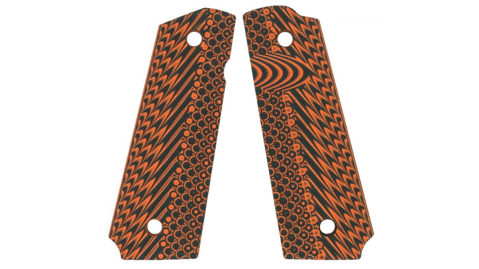 VZ Grips 1911 Operator II Grip Panels, Aggressive Textured G10, Tiger Strip, O2TSXA
