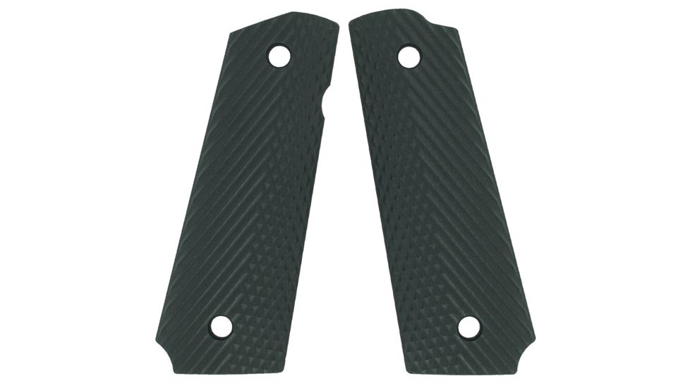 VZ Grips 1911 Operator Grip Panels, Aggressive Textured G10, Black, OBXA