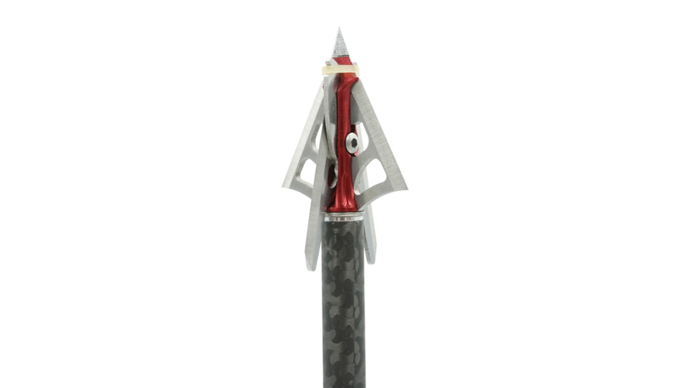Wac Em Steel Slipcam Hybrid 4-Blade Broadhead w/ Slipcam w/ Free Strobing Fit Nock, 100 grain, WAS4200