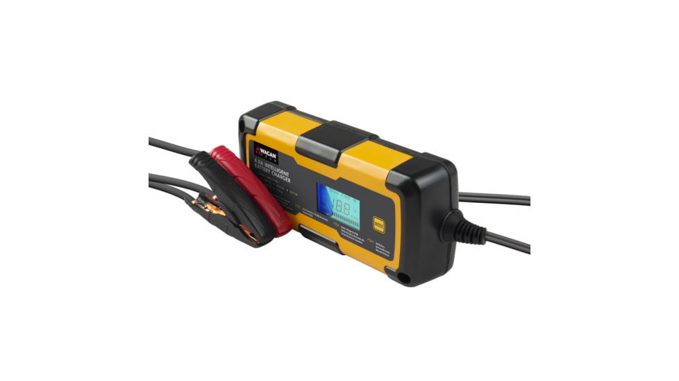 Wagan 4A Intelligent Battery Charger, Yellow, One Size, EL7403