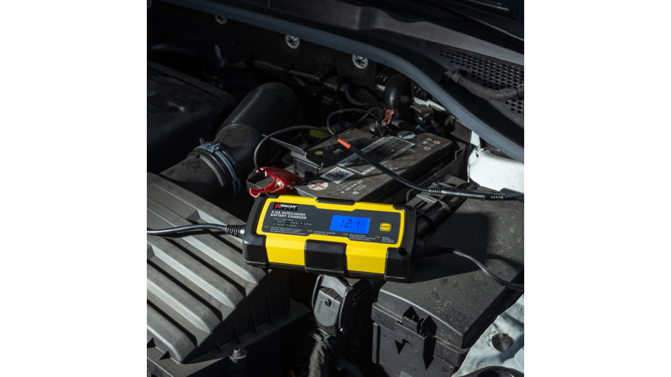 Wagan 4A Intelligent Battery Charger, Yellow, One Size, EL7403