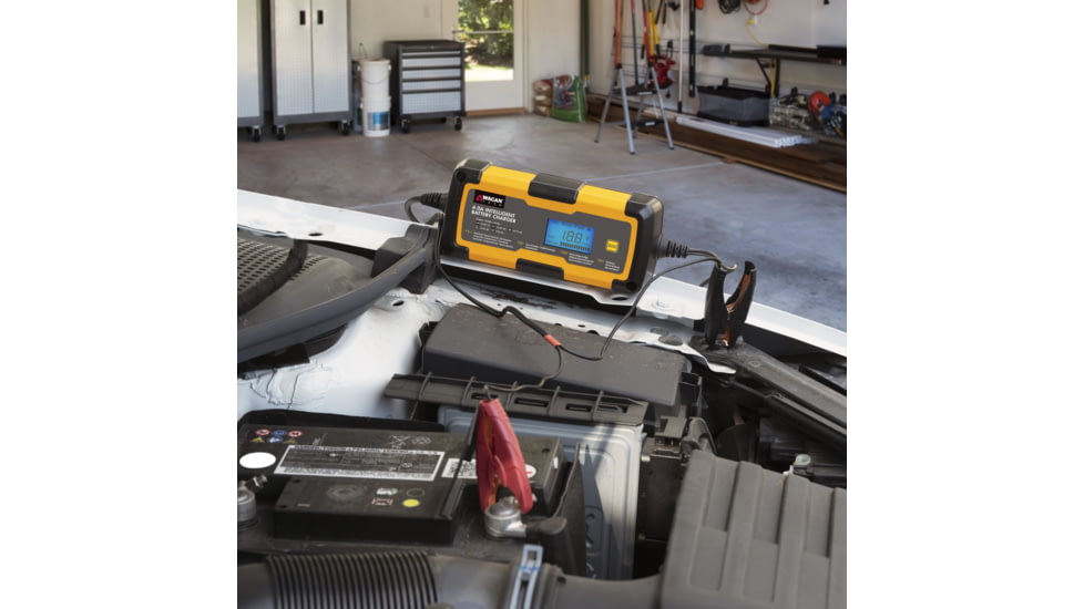 Wagan 4A Intelligent Battery Charger, Yellow, One Size, EL7403