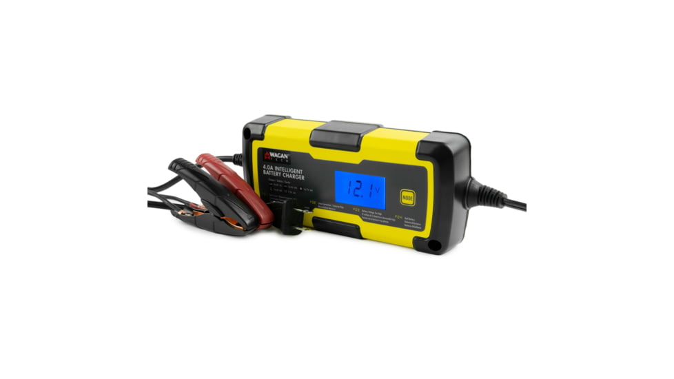 Wagan 4A Intelligent Battery Charger, Yellow, One Size, EL7403