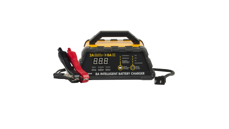 Wagan 8A Intelligent Battery Charger, Yellow, One Size, EL7406