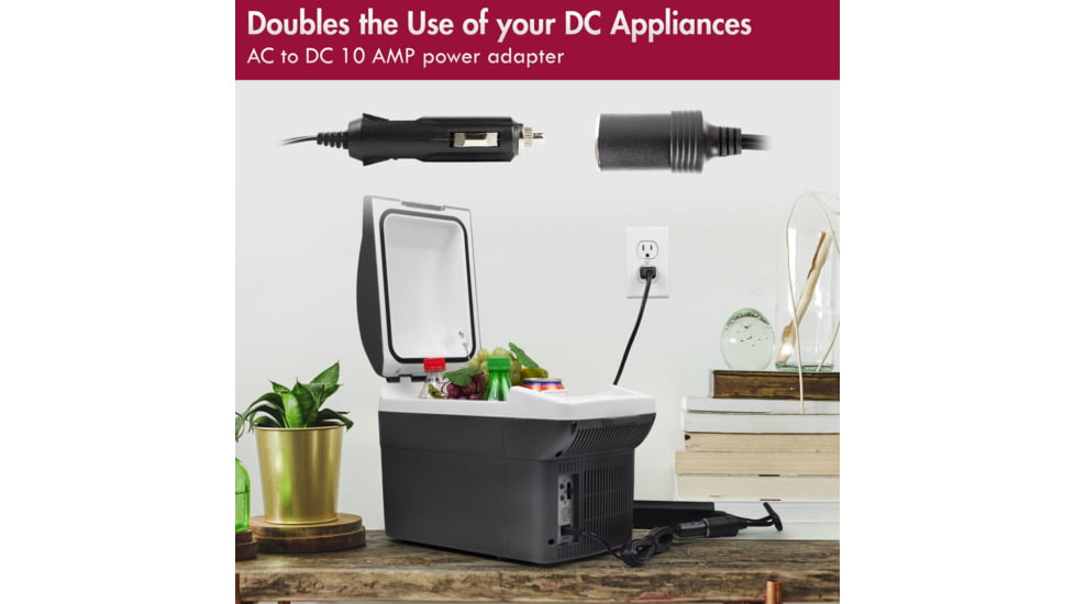 Wagan AC to DC 10A Power Adapter, Black, One Size, EL9904