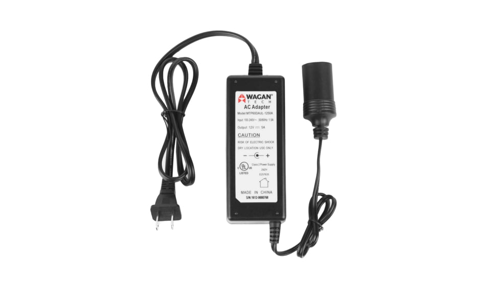 Wagan AC to DC 5A Power Adapter, Black, One Size, EL9903