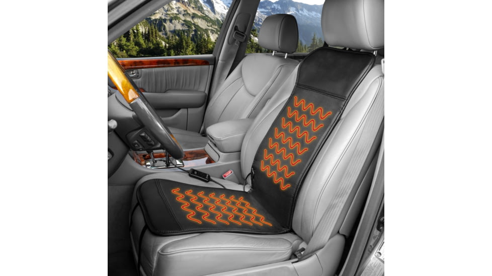 Wagan Auto Sport Heated Seat Cushion, Black, One Size, IN9449
