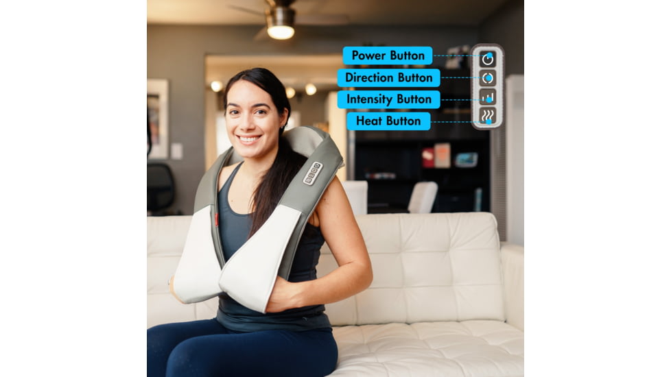 Wagan Heated Shiatsu Massage Belt, Gray, One Size, IN9531