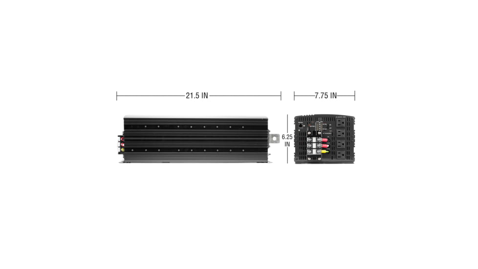 Wagan ProLine 10000W Inverter &amp; Remote, Black, One Size, EL3748