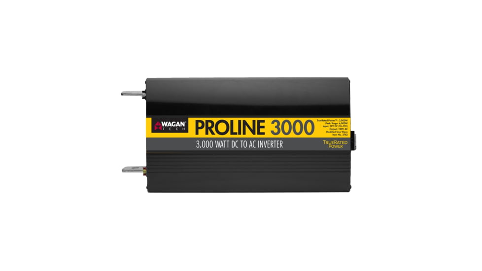 Wagan ProLine 3000W Inverter &amp; Remote 12V, Black, One Size, EL3742