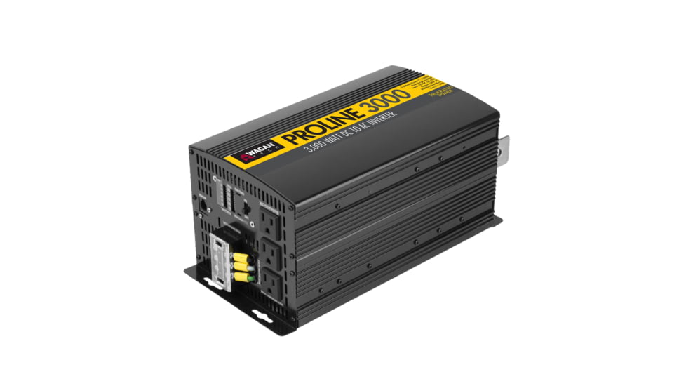 Wagan ProLine 3000W Inverter &amp; Remote 12V, Black, One Size, EL3742