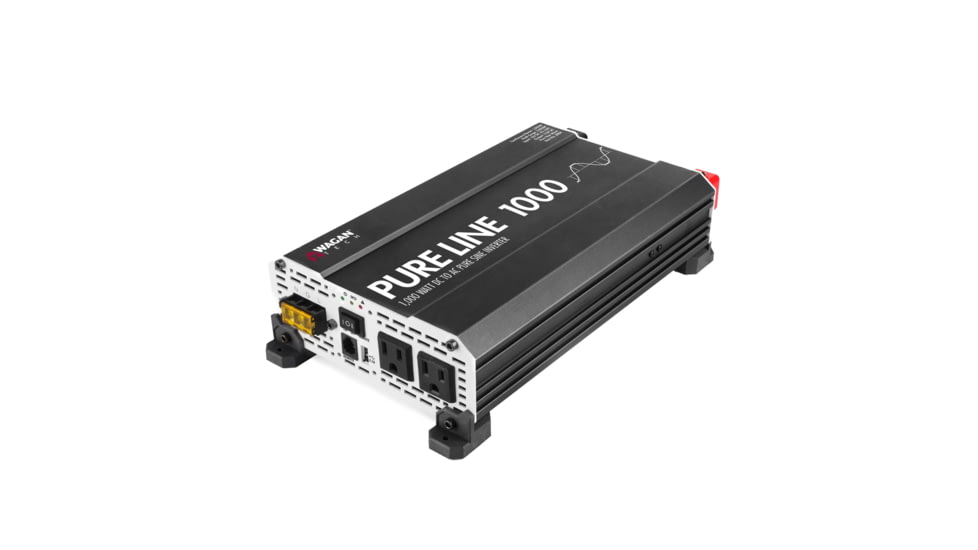 Wagan Pure Line 1000W Pure Sine Inverter, ETL, Black, One Size, EL3804