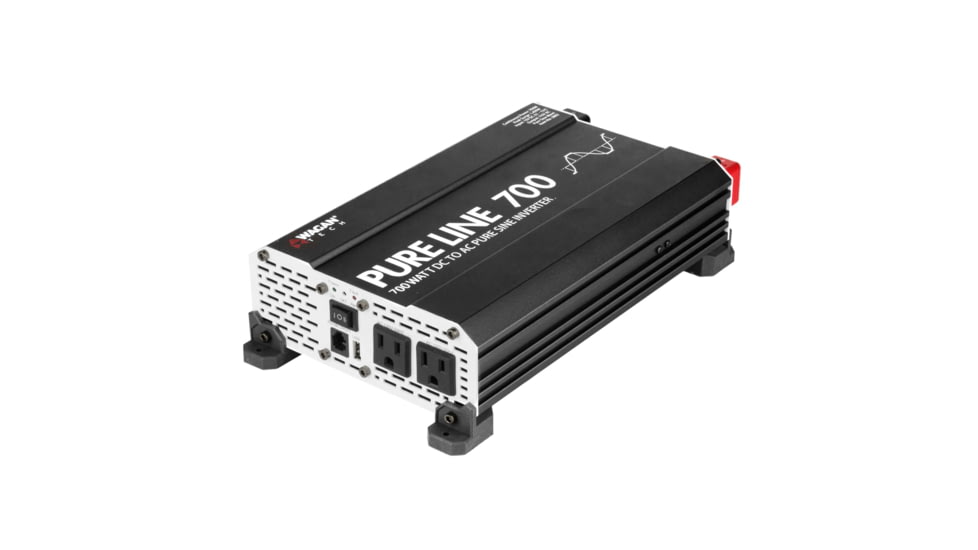 Wagan Pure Line 700W Pure Sine Inverter, ETL, Black, One Size, EL3802