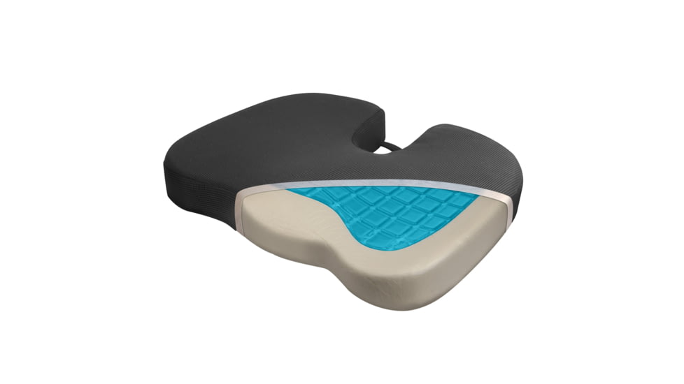 Wagan RelaxFusion Coccyx Cushion, Black, One Size, IN9113