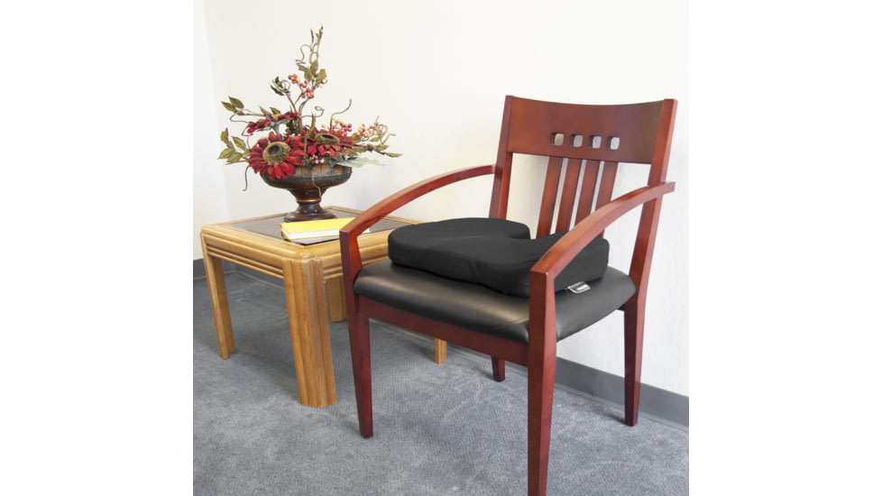 Wagan RelaxFusion Coccyx Cushion, Black, One Size, IN9113