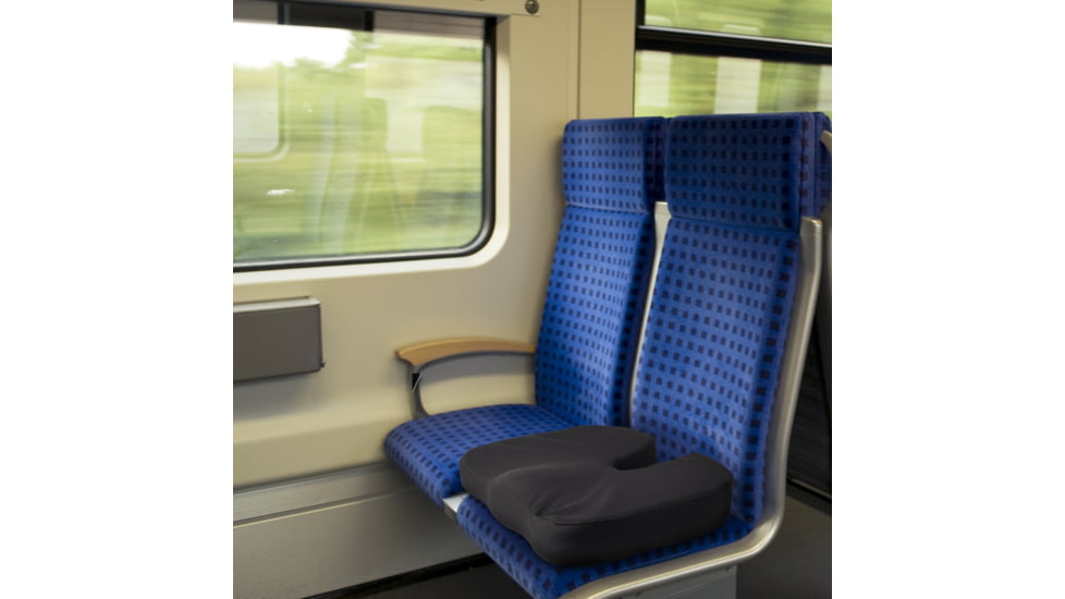 Wagan RelaxFusion Coccyx Cushion, Black, One Size, IN9113