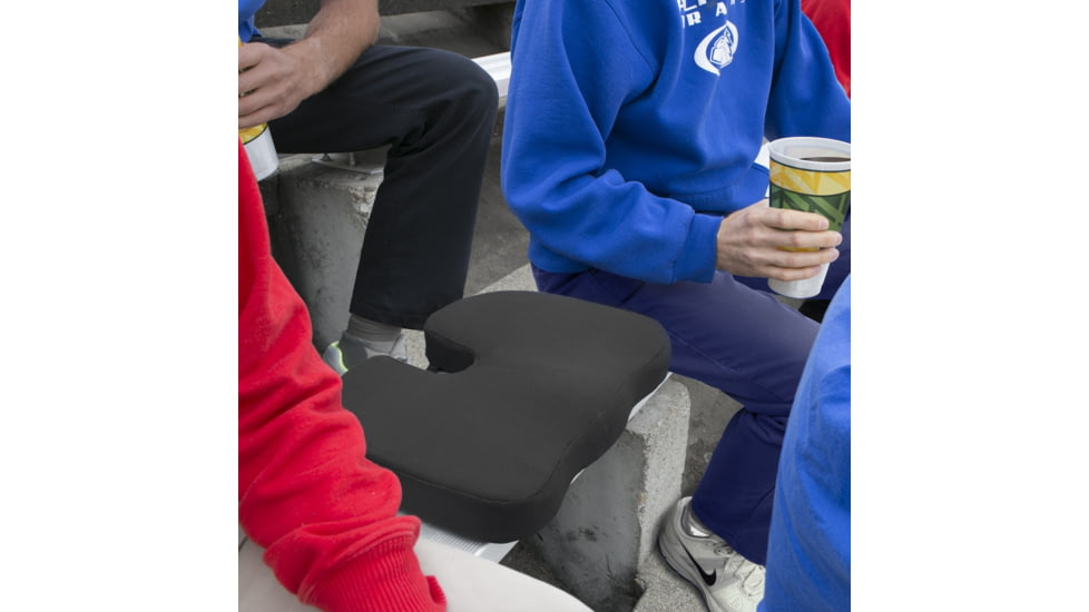 Wagan RelaxFusion Coccyx Cushion, Black, One Size, IN9113