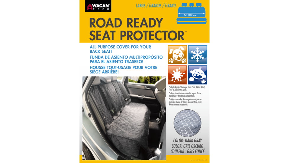 Wagan Road Ready Seat Protector, Black, Small, IN6602