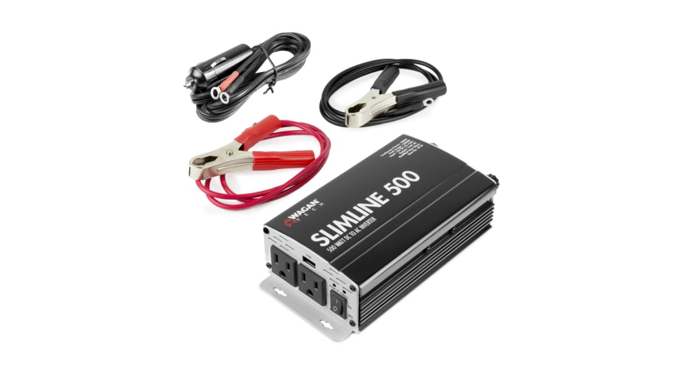 Wagan SlimLine AC 500W Inverter, Black, One Size, EL3716