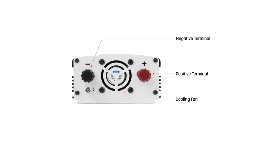 Wagan SlimLine AC 500W Inverter, Black, One Size, EL3716