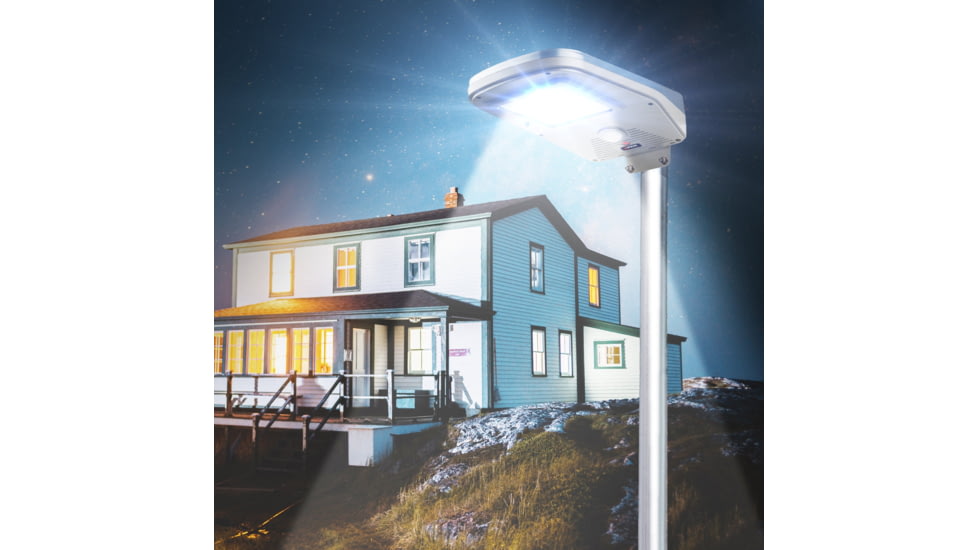 Wagan Solar &amp; LED Floodlight 2000 w/Remote, Gray, One Size, EL8590